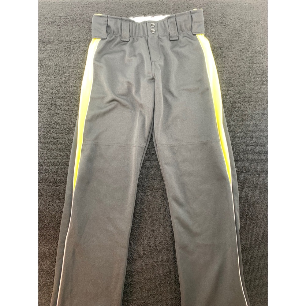 Augusta Sportswear Ladies Medium Baseball Softball Pants‎ Gray Yellow Trim